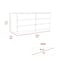 Tuhome Asteria 6 Drawer Double Dresser, Metal Handles, Black CLW5956 - alternate 7